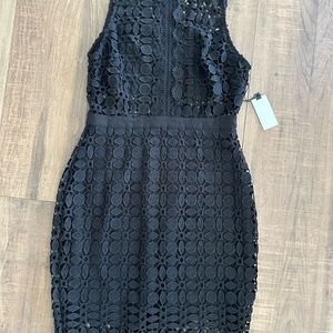 Elegant Black Lace Dress